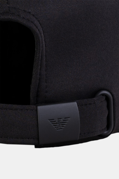 Emporio Armani  Czapka z daszkiem z logo czarna 