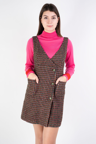 PINKO sukienka mini tweedowa AZALEIA