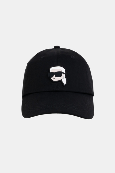 Karl Lagerfeld Czapka Z Daszkiem z wizerunkiem czarna K/Ikonik 2.0 Cap