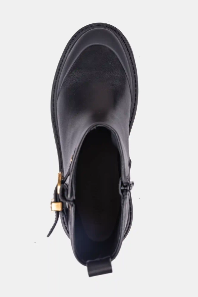 PINKO botki damskie skórzane MIA 21 czarne