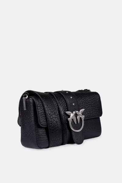 PINKO torebka damska Love One Classic Slouchy Fl czarna