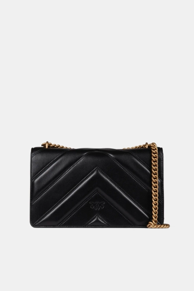 PINKO torebka na ramię Love One Classic Light Dc czarna