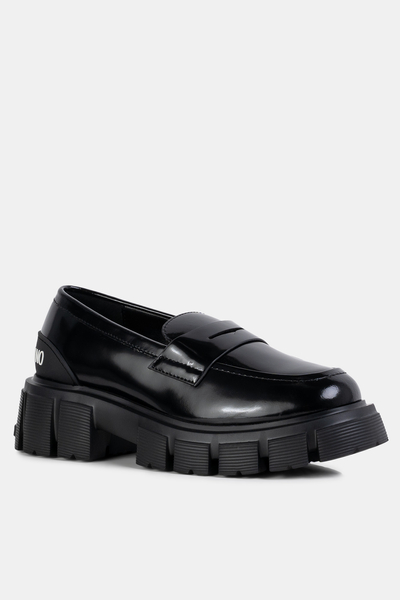 LOVE MOSCHINO Loafersy JA10045G1HIB0000 czarne