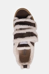 INUIKII sneakersy Shearling Low Velcro 35202-050 ciemno brązowe