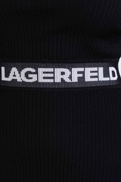 Karl Lagerfeld sukienka dzianinowa lslv Knit czarna