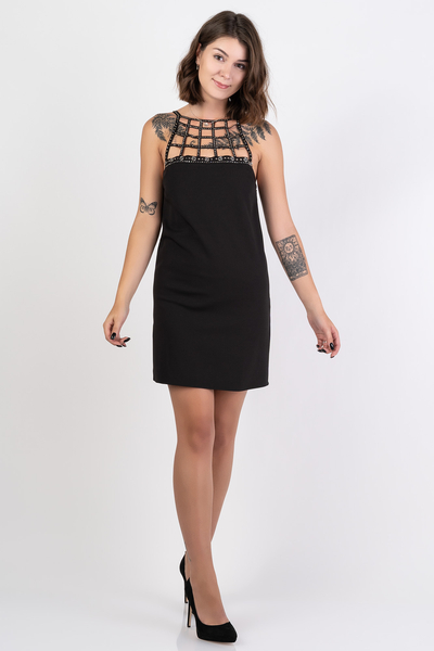 PINKO sukienka mini koktajlowa ALICE czarna 