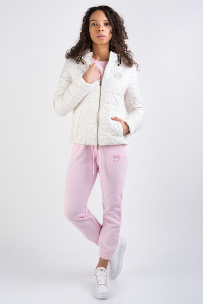 PINKO Kurtka pikowana biała GIOCOSO