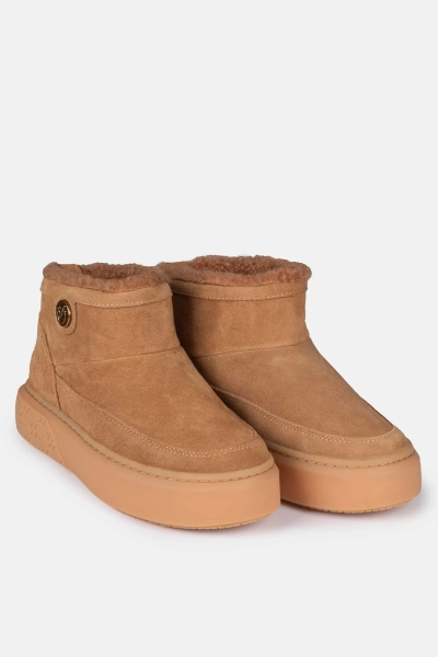 PINKO śniegowce damskie zamszowe Yoko 22 brązowe