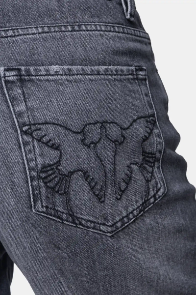 PINKO jeansy balloon Estelle szare