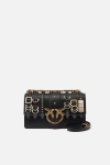 PINKO torebka z paskami Love One Mini Light Cl czarna