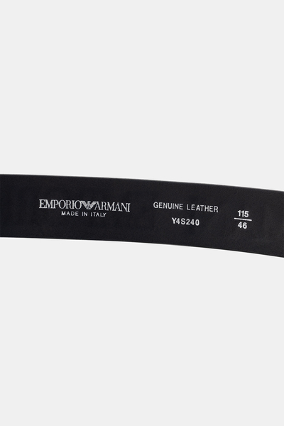 Pasek męski skórzany Emporio Armani Y4S240 YDY4G granatowy 80