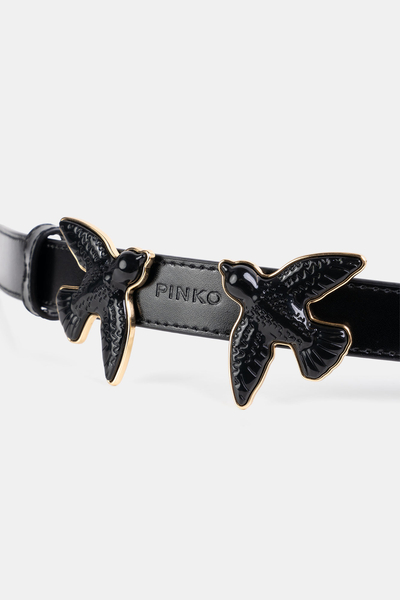 PINKO pasek Love Berry Evolution H2 Belt V czarny