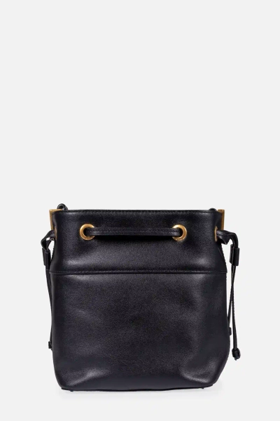 PINKO mini worek skórzany Secchiello 104303A0QO czarny