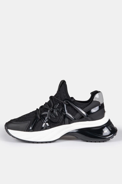 PINKO sneakersy damskie Ariel 01 Monogram czarne