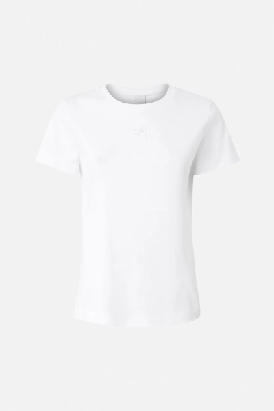 PINKO t-shirt z krótkim rękawkiem Bussolotto biały