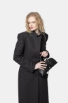 PINKO płaszcz wełniany Jacinta Cappotto czarny