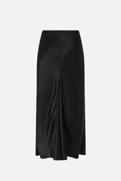 PINKO spódnica midi satynowa Digna czarna