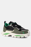 EMPORIO ARMANII Sneakersy Derby Ripstop zielone