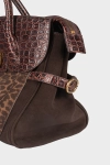 Kurt Geiger torebka kuferek Chelsea Tote Dk Brn brązowa
