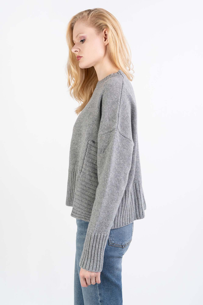 Pinko sweter szary oversize Armadillo