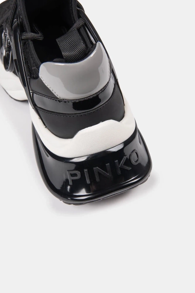 PINKO sneakersy damskie Ariel 01 Monogram czarne