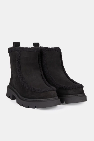 Inuikii damskie botki Biker Suede czarne