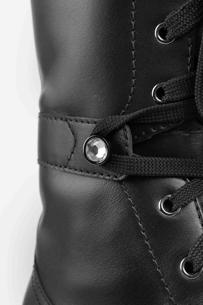 BALDININI buty combat D3B092MOOW0000 czarne