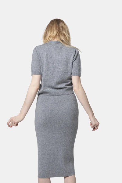 PINKO spódnica wełniana Nuova Guinea szara