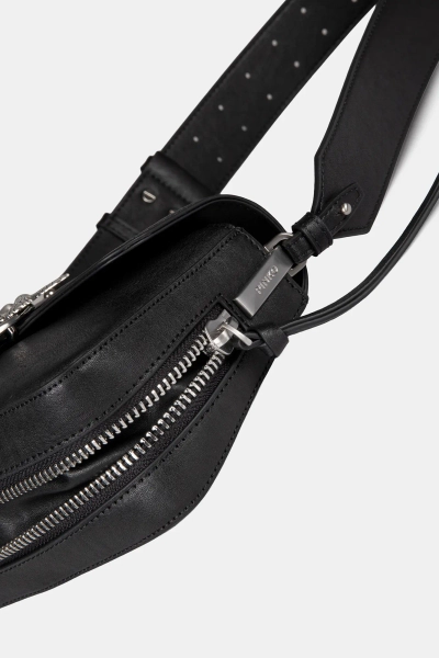 PINKO torebka Love One Slouch Zip Classic czarna