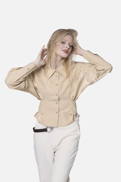 PINKO koszula damska Controvento brązowa