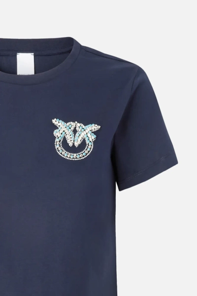 Pinko T-shirt Nambrone Jersey niebieski