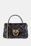 PINKO torebka skórzana Love Lady Puff Classic Cl czarna