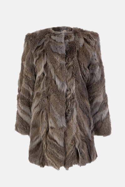 Furry futro damskie szare Luisa