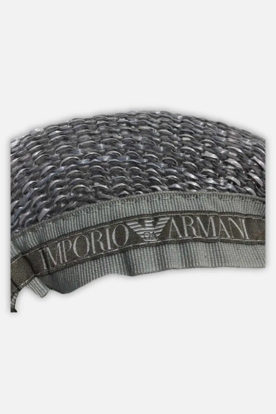 Emporio Armani  kaszkiet damski Cappello Basco szary