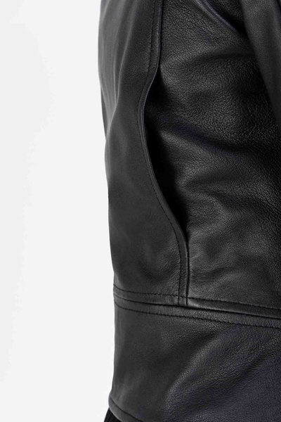 Kurtka skórzana PINKO Sensible Chiodo czarna