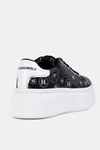 KARL LAGERFELD Sneakersy Kreeper Lo Ring Logo Lthr czarne
