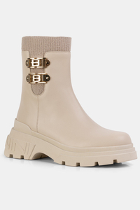 Baldinini botki D3B123MOOW9012 Beżowe