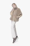 PINKO kamizelka Comodino Cape Coat beżowa