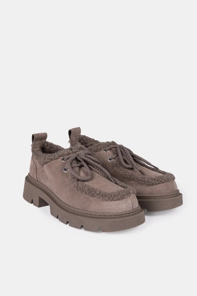 Inuikii półbuty damskie Mocabee Curly taupe