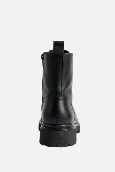 Wojas botki damskie skórzane 6403151 czarne