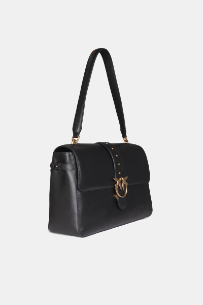 PINKO torebka na ramię Love One Extra Slouchy czarna