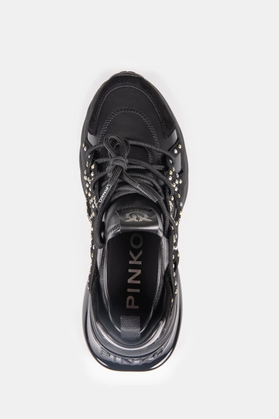 PINKO sneakersy damskie z cekinami Ariel 28 czarne