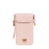 Pinko Pokrowiec na telefon różowy Phone Case Vitello Shinny 