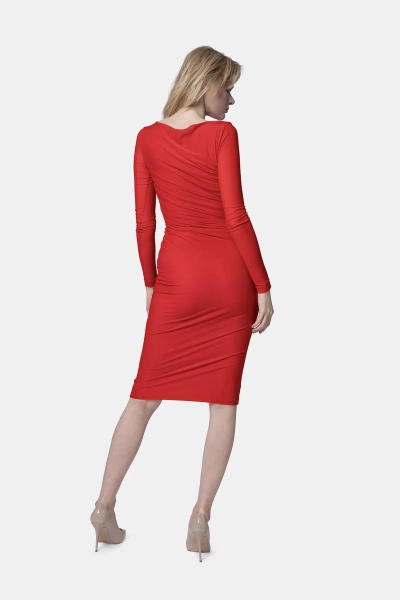 PINKO sukienka koktajlowa Beggin czerwona