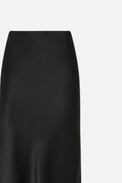 PINKO spódnica midi satynowa Digna czarna