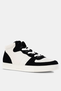 Emporio Armani Sneakersy białe z czarnym akcentem X4Z119 XN777 N814 