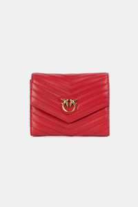 Pinko Portfel czerwony Compact Wallet M 