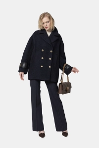 PINKO bosmanka Canederli Cappotto granatowa