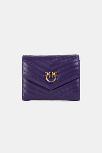 Pinko Portfel fioletowy Compact Wallet M