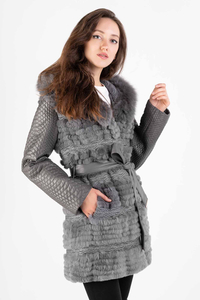 Ariamma kurtka skórzana naturalna damska Giovanni